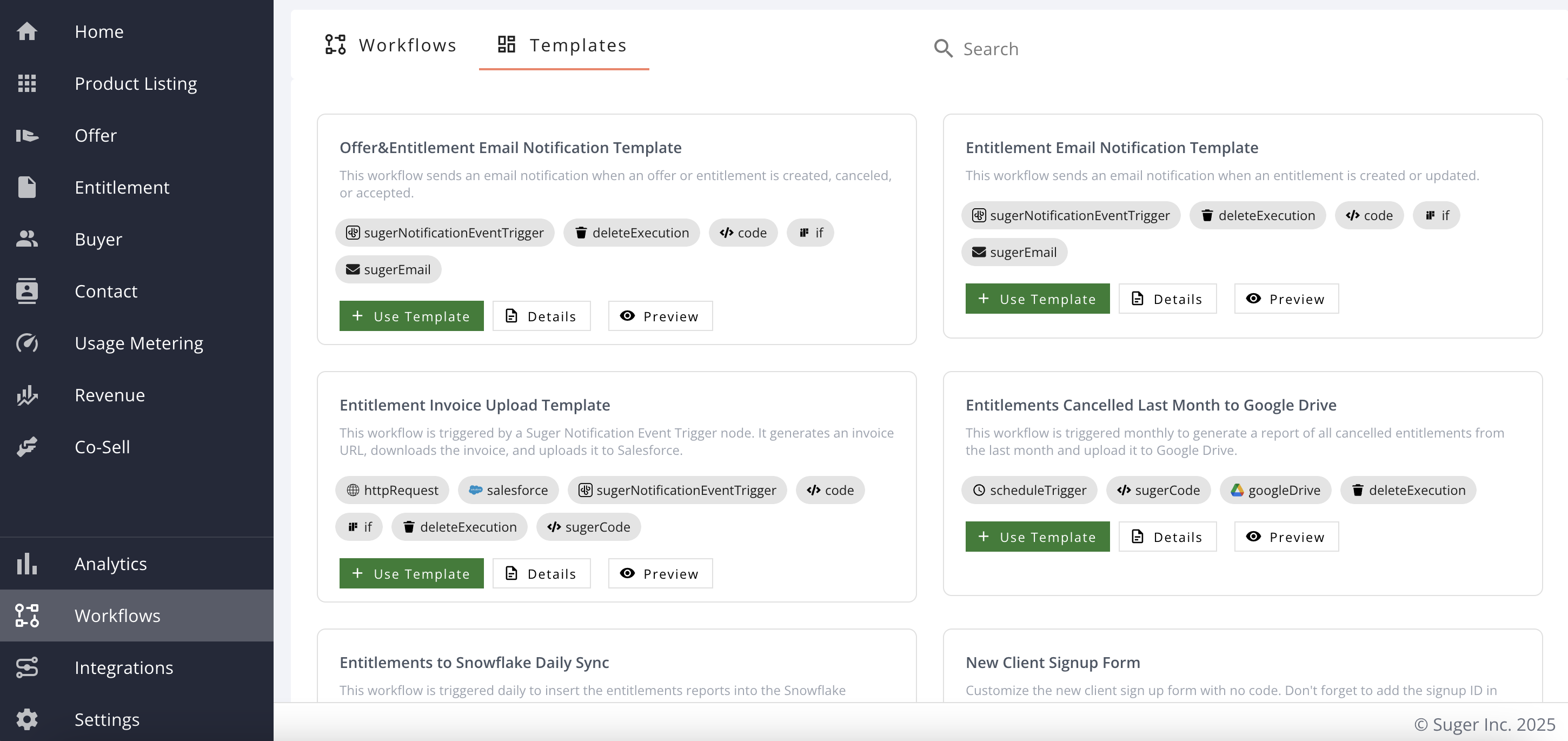 End-to-end Fours workflow automating cloud marketplace operations across listings, offers, billing, and CRM sync