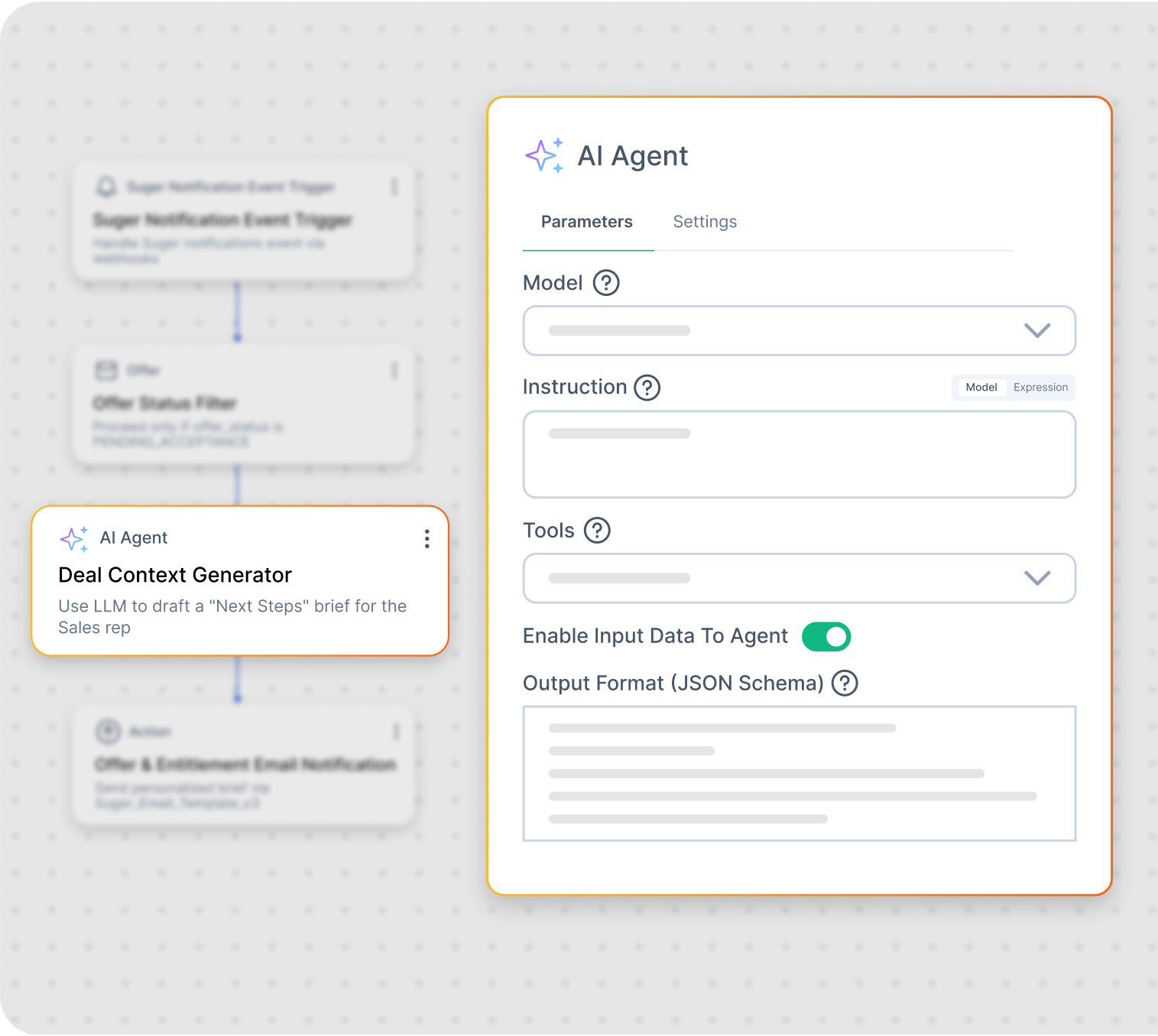 Workflows with AI nodes