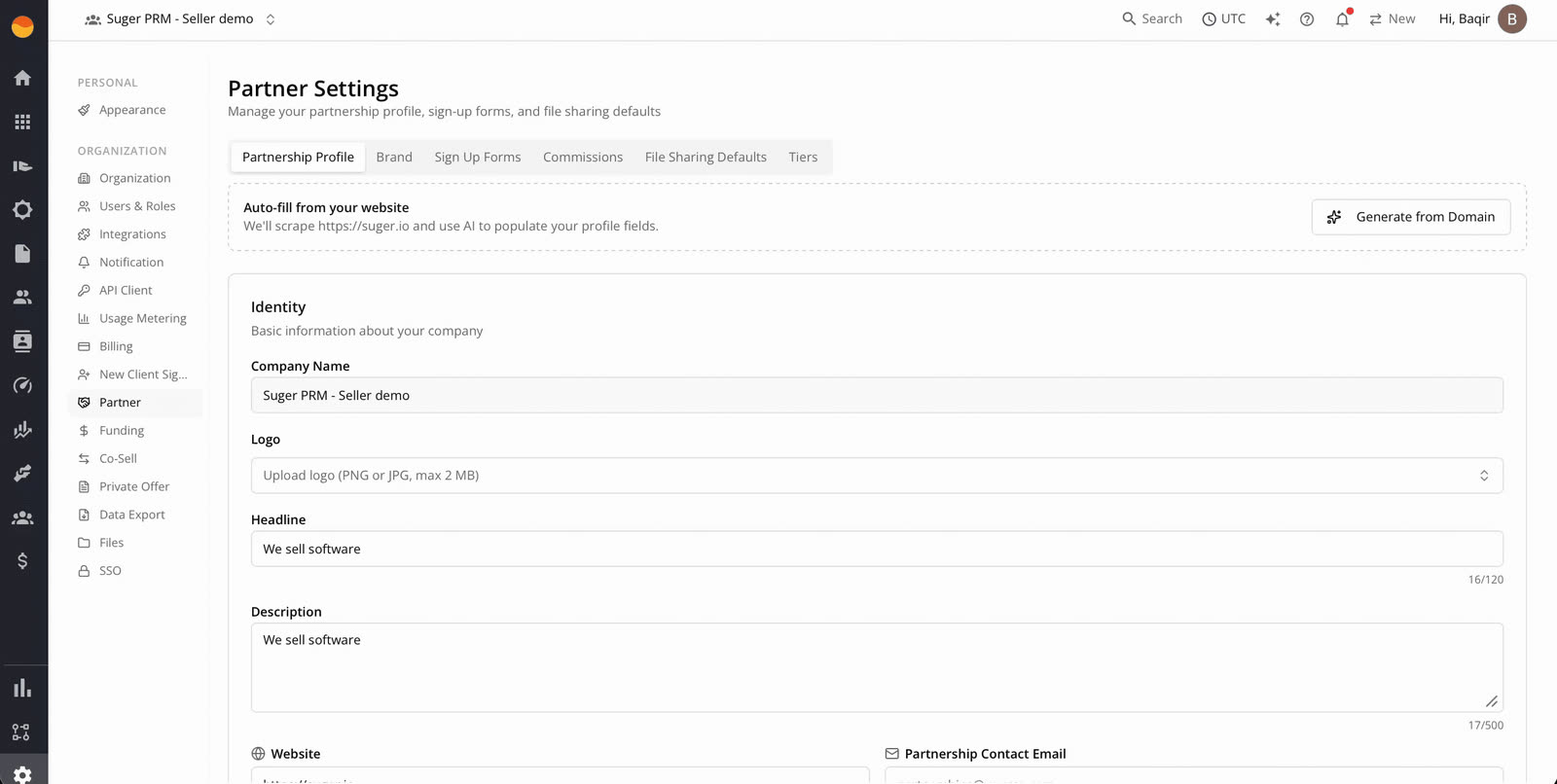 Fours PRM partner commission plans and automated payouts