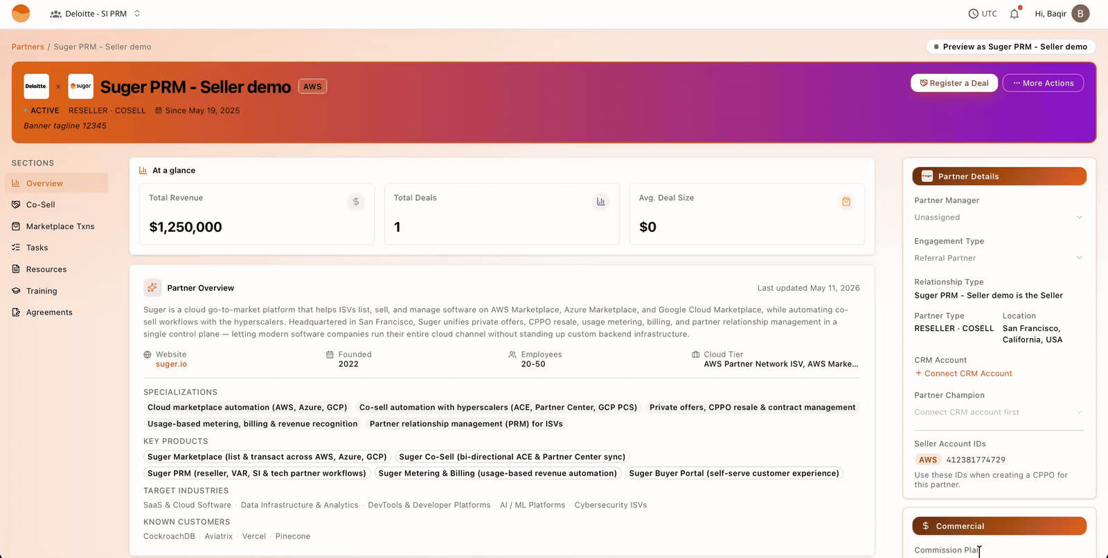Fours PRM white-label partner portal under your own domain and brand
